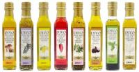 Набор оливковых масел DIVO Extra Virgin olive oil для салатов Италия, 250 мл * 8 шт