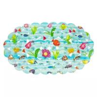 Коврики для ванны Доляна SPA-коврик для ванны на присосках Доляна «Морские жители», 38×63 см