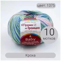 Пряжа из Троицка Кроха арт.1375М 20% шерсть, 80% акрил 50г 135м 10шт