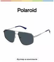 Солнцезащитные очки Polaroid PОLAROID 4118/S/X, серебристый