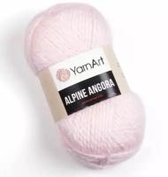 Пряжа для вязания YarnArt 'Alpine Angora' 150гр 150м (20% шерсть, 80% акрил) (340 нежно-розовый), 3 мотка