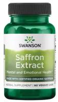 Swanson Saffron Extract (Экстракт шафрана - Сертифицированный органический шафран) 30 мг 60 вег капсул