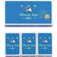 117012 COW BRAND Blue Beauty SOAP Молочное туалетное мыло с ароматом жасмина, 85гр - 3 шт