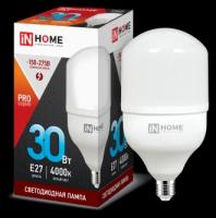 Лампа сд LED-HP-PRO 30Вт 230В Е27 4000К 2850Лм IN HOME