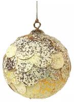 Шар новогодний декоративный EnjoyMe Paper ball, золотой
