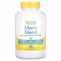 Super Nutrition, Men's Blend (смесь для мужчин, богатые антиоксидантами мультивитамины и цельнопищевая смесь, без железа), 180