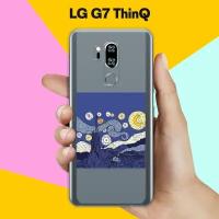 Силиконовый чехол на LG G7 ThinQ Ночь / для ЛДжи Джи 7 СинКу