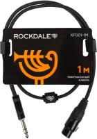 Кабель XLR female - stereo jack male ROCKDALE XF001-1M (1 м)