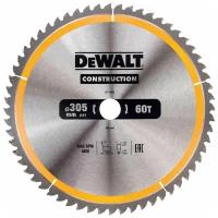 Диск пильный DeWalt твердосплавный 305х30 мм, 60 зубьев CONSTRUCTION DT1960