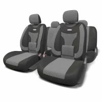 Чехлы-Авто EXTRA COMFORT, ортопед. велюр,11 предм, ч, ECO1105BKDGYM Autoprofi ECO-1105 BK/D. GY (M)