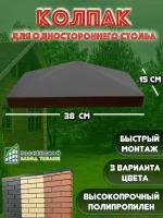 Тосненский завод теплиц/ Колпак для столба из Пикс панелей половинчатый