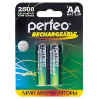 Аккумулятор Ni-Mh 2500 мА·ч 1.2 В Perfeo Rechargeable AA 2500