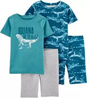 Набор из 2 пижам для мальчика с игуанами Carter's, артикул 3N003810, цвет мультиколор, размер 8