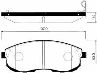 SANGSIN Колодки тормозные NISSAN TEANA,CEFIRO(MAXIMA), RENAULT SP1107F