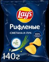 Чипсы Lay's картофельные, лук-сметана, 140 г