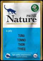 Влажный корм для кошек PRIME Nature тунец 24 уп. х 100 г (кусочки в желе)