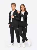 Спортивный костюм для мальчика для девочки HappyFox, HFJKS127 размер 158, цвет черный