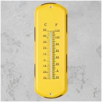 Настенный термометр Wall Thermometer In Yellow Metal