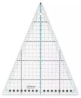 Gamma QRL-08 Линейка для пэчворка 24 см х 20 см в пакете треугольник 45°, пластик