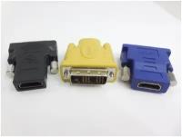 Переходник DVI-D to HDMI (19F) для подключения кабеля HDMI к разъему DVI