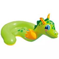 Надувная игрушка-наездник Intex Дракончик 56562, зеленый/оранжевый