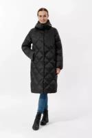 Пальто женское на синтетическом пуху с отд. из трикотажа,MADZERINI,OTRADA/D121-4,черный,размер 44