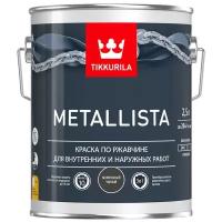 Краска по ржавчине Tikkurila Metallista глянцевая (2,5л) черный молотковый