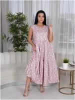 Сарафан LOVETEX.STORE, размер 52, розовый