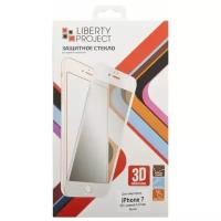 Защитное стекло Liberty Project для iPhone 7 / 8 Tempered Glass 3D 0.33m White Frame 0L-00032629