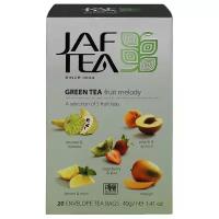 Чай зеленый Jaf Tea Silver collection Fruit Melody ассорти в пакетиках, саусеп, персик, 20 пак