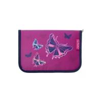 Herlitz Пенал Glitter Butterfly, 50020928, фиолетовый