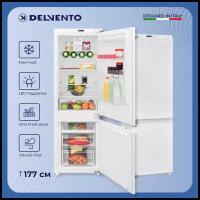 Встраиваемый холодильник DELVENTO VBW36400 / FREE FROST / Ultra Fresh Zone / объем 256 л / LED дисплей / 3 года гарантии