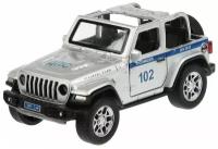 Машина металл JEEP WRANGLER RUBICON полиция 12 см свет, звук