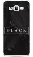 Силиконовый чехол на Samsung Galaxy Grand Prime / Самсунг Галакси Гранд Прайм Black цвет