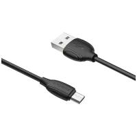 Data-кабели Borofone Кабель Borofone BX19, Type-C - USB, 3 A, 1 м, чёрный