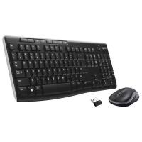 Комплект Logitech Combo MK270, USB, черный/серый