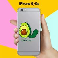 Силиконовый чехол Авокадо-кот на Apple iPhone 6/iPhone 6S