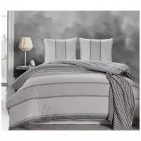 Комплект постельного белья Valtery CL-306, 1.5-спальное, хлопок, светло-серый