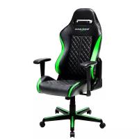 Компьютерное кресло DXRacer Drifting OH/DH73 игровое, обивка: искусственная кожа, цвет: черный/зеленый