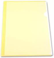 Папка-уголок, А4, глянец, 0,15мм, желтая (5 шт. в упаковке)