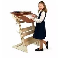 Письменный стол «Эврика детская (Гармония)» для работы стоя с регулировкой высоты и наклона столешницы на рост 100-160 см