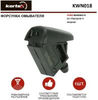 Форсунка омывателя лобового стекла Kortex для Ford Mondeo IV 07- / Focus III 11- веерная OEM 1708796, KWN018