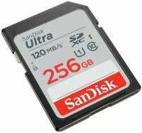 Карта памяти SanDisk Ultra 256GB SDHC Memory Card 120MB/s