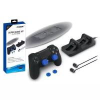Проводные наушники Dobe Комплект аксессуаров Super Game Kit для консоли PlayStation 4 (TP4-1751), черный