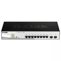 Коммутатор D-Link WebSmart DGS-1210-10P DGS-1210-10P/F1A/PoE 65Вт./Управляемый Layer 2