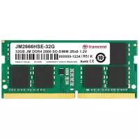 Оперативная память Transcend 32 ГБ DDR4 2666 МГц SODIMM CL19 JM2666HSE-32G