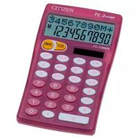 Калькулятор настольный Citizen FC-100NPK, 10 разр., двойное питание, 76*128*17мм, розовый