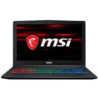 Ноутбук MSI GF62 8RD-267RU (1920x1080, Intel Core i5 2.3 ГГц, RAM 8 ГБ, HDD 1000 ГБ, GeForce GTX 1050 Ti, Win10 Home)