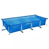 Бассейн каркасный прямоугольный 450х220х84, 7127 л, серии Rectangular Frame Pool, для всей семьи летний 28273 Intex