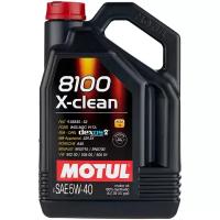 Синтетическое моторное масло Motul 8100 X-clean 5W40, 4 л, 4 кг, 4 шт